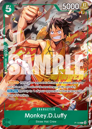 Monkey.D.Luffy P-135 (Alternate art)
