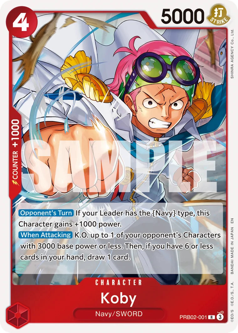 Koby PRB02-001 – One Piece Card Game Character