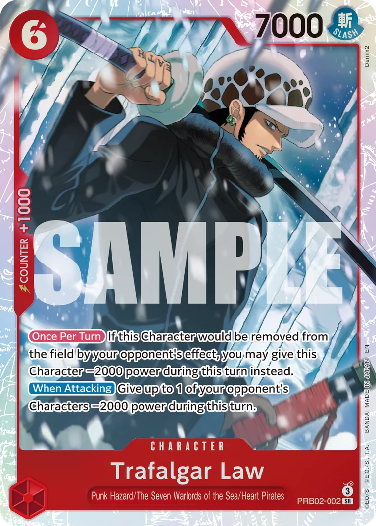 Trafalgar Law PRB02-002 – One Piece Card Game Character