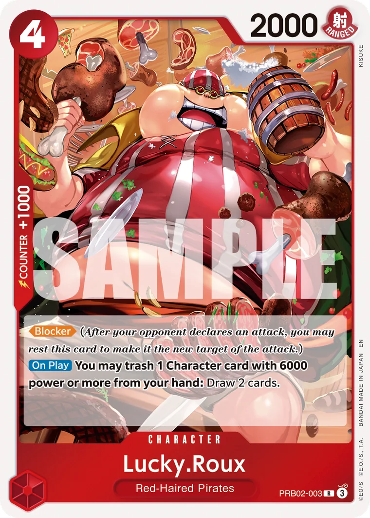 Lucky.Roux PRB02-003 – One Piece Card Game Character
