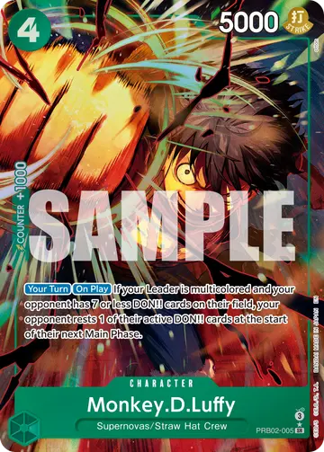 Monkey.D.Luffy PRB02-005 (Alternate art)