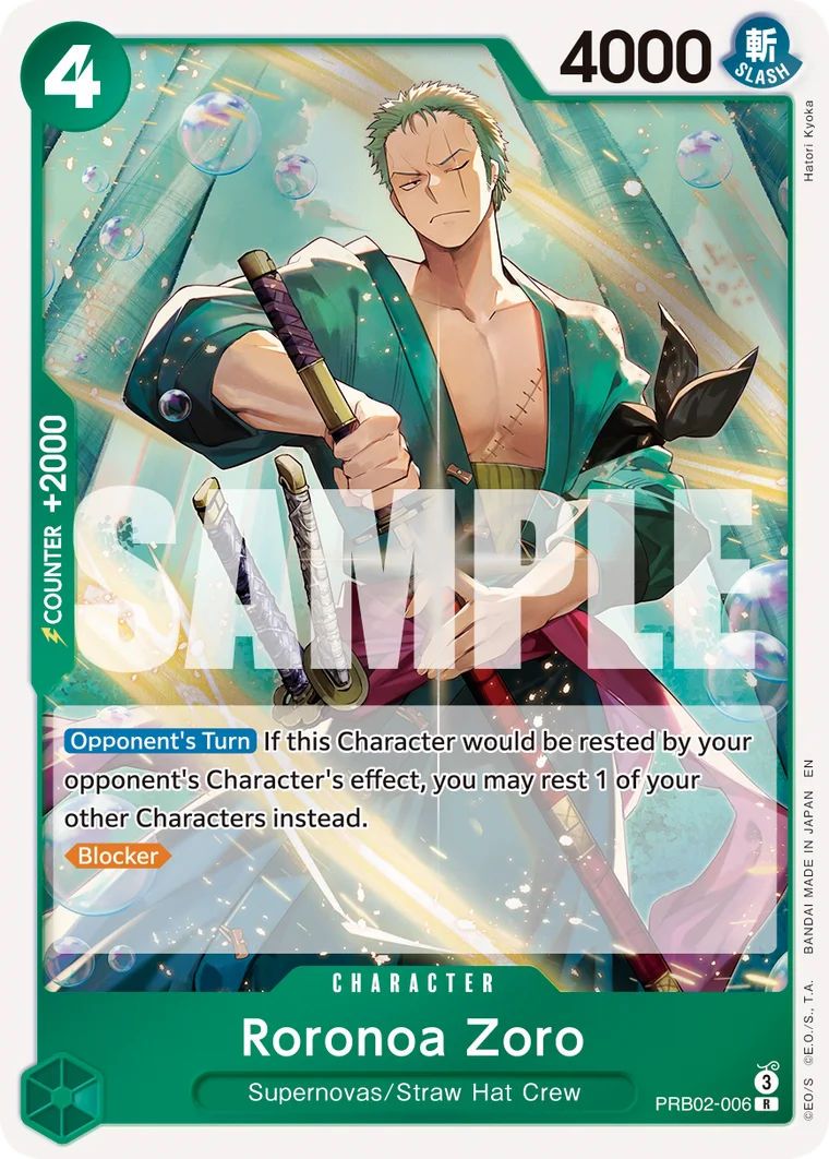 Roronoa Zoro PRB02-006 – One Piece Card Game Character