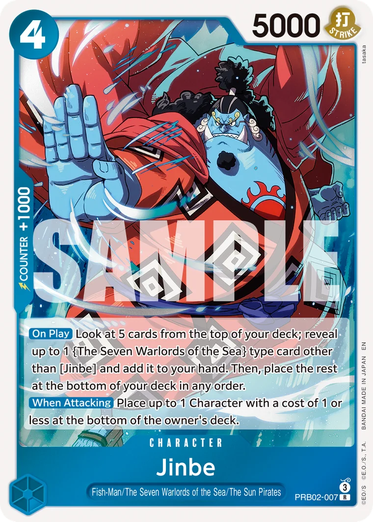 Jinbe PRB02-007 – One Piece Card Game Character