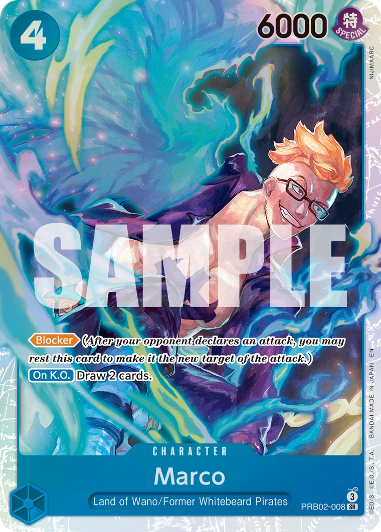 Marco PRB02-008 – One Piece Card Game Character