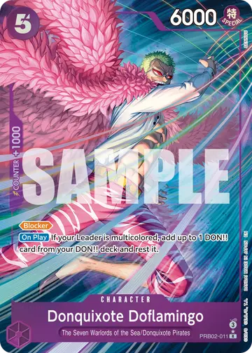 Donquixote Doflamingo PRB02-011 (Alternate art)