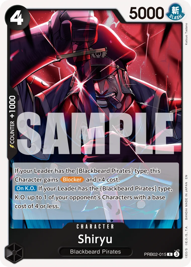 Shiryu PRB02-015 – One Piece Card Game Character