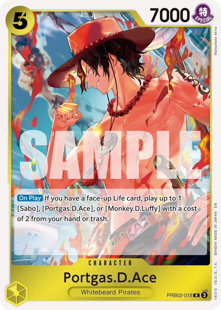 Portgas.D.Ace PRB02-018 – One Piece Card Game Character