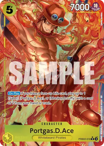Portgas.D.Ace PRB02-018 (Alternate art)