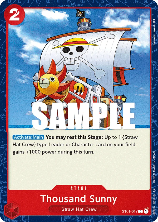 Thousand Sunny ST01-017 – One Piece Card Game Stage