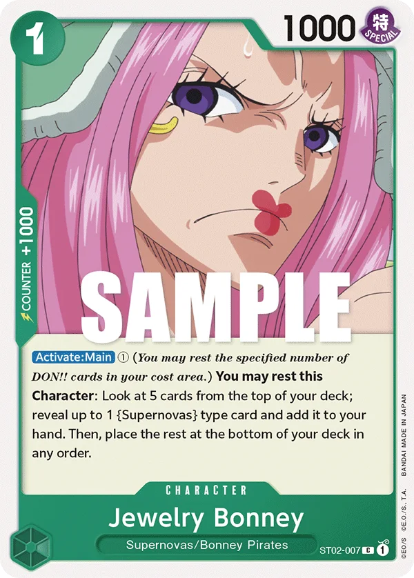 Jewelry Bonney ST02-007 – One Piece Card Game Character