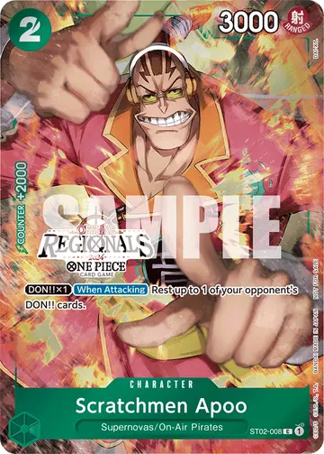 Scratchmen Apoo ST02-008 (Alternate art)