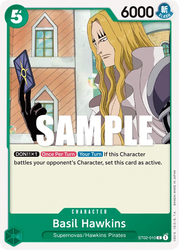 Basil Hawkins ST02-010 – One Piece Card Game Character