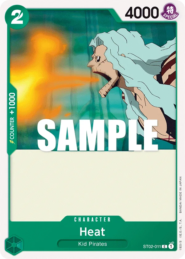 Heat ST02-011 – One Piece Card Game Character