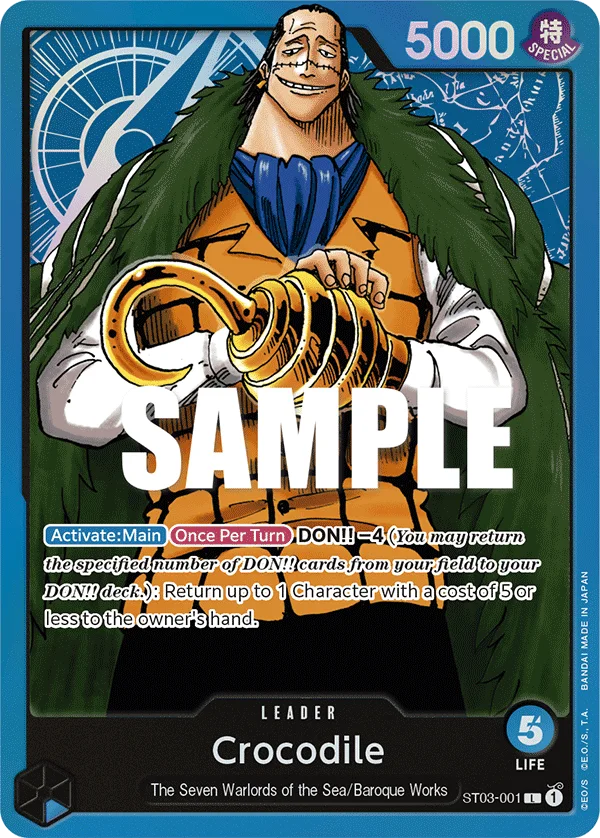 Crocodile ST03-001 – One Piece Card Game Leader