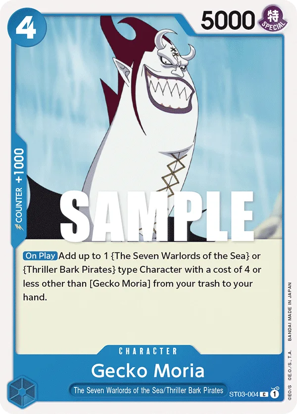 Gecko Moria ST03-004 – One Piece Card Game Character