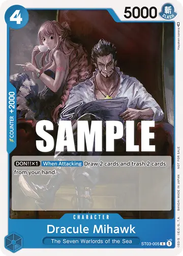 Dracule Mihawk ST03-005 (Alternate art)
