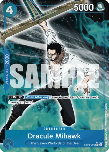 Dracule Mihawk ST03-005 (Alternate art)
