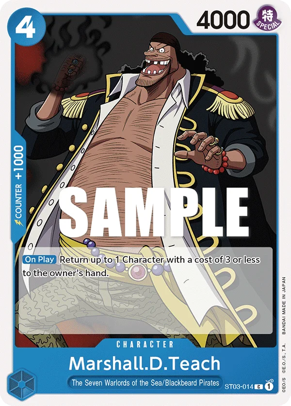 Marshall.D.Teach ST03-014 – One Piece Card Game Character