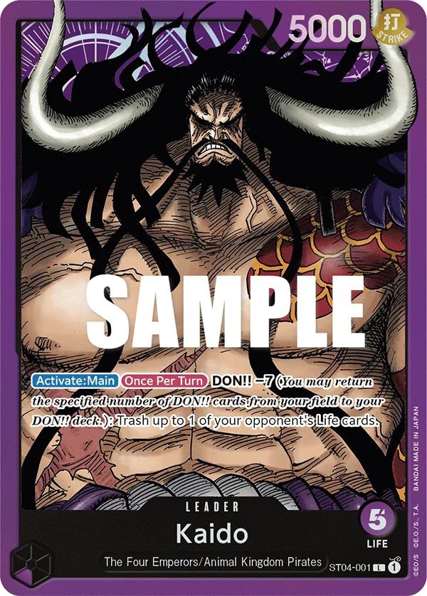 Kaido ST04-001 – One Piece Card Game Leader