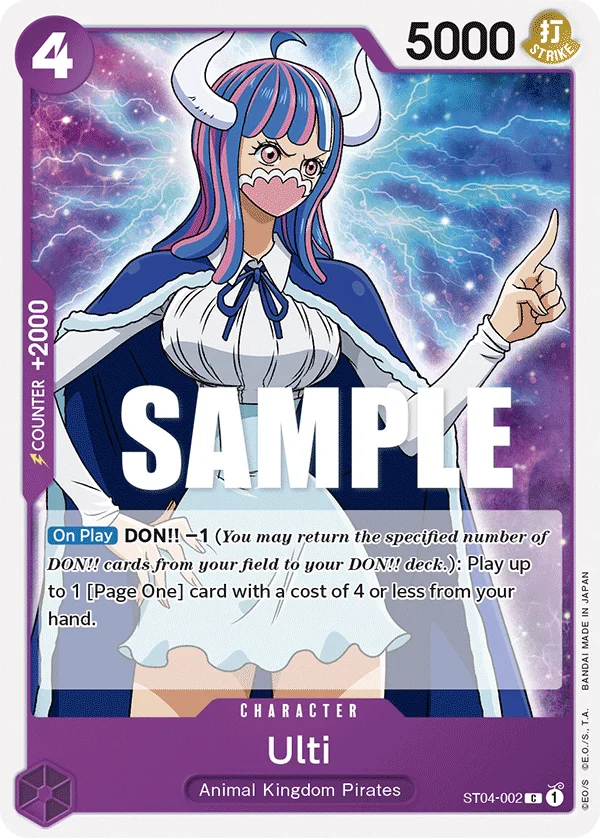 Ulti ST04-002 – One Piece Card Game Character
