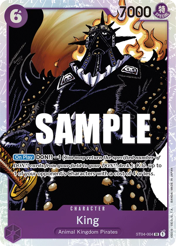 King ST04-004 – One Piece Card Game Character