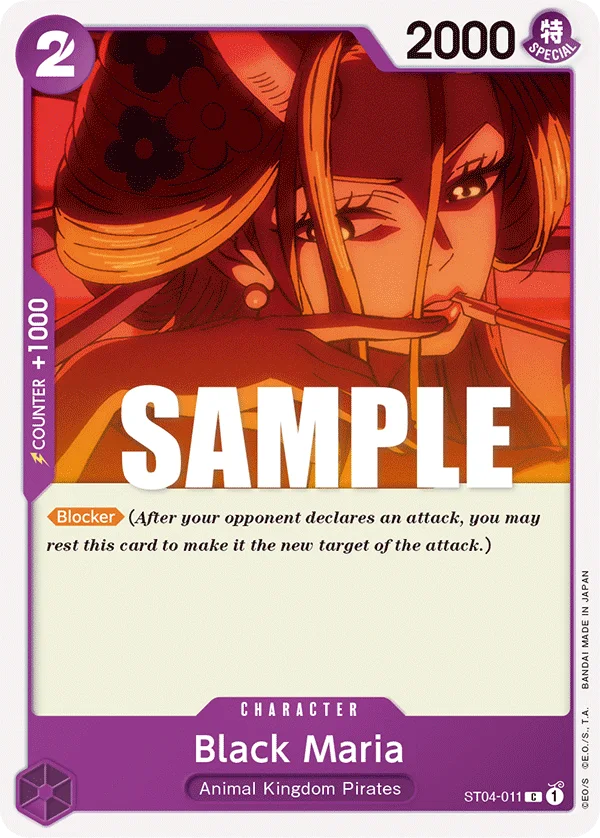Black Maria ST04-011 – One Piece Card Game Character