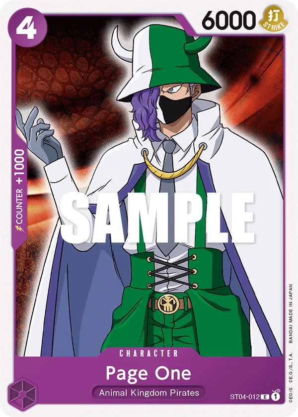 Page One ST04-012 – One Piece Card Game Character