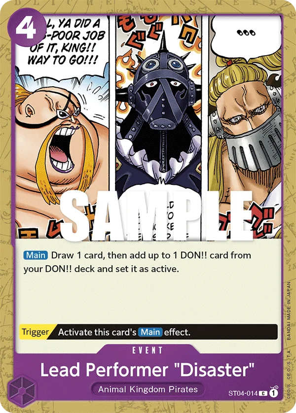 Lead Performer "Disaster" ST04-014 – One Piece Card Game Event