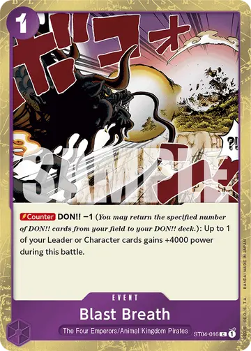 Blast Breath ST04-016 (Alternate art)