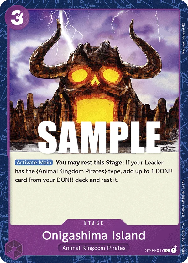 Onigashima Island ST04-017 – One Piece Card Game Stage