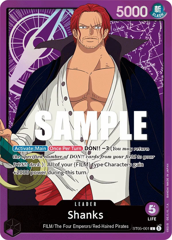 Shanks ST05-001 – One Piece Card Game Leader