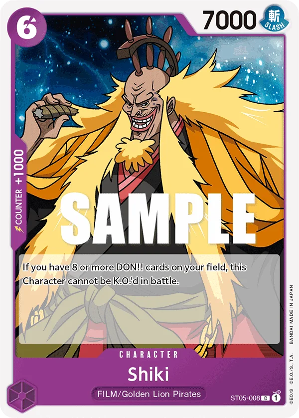 Shiki ST05-008 – One Piece Card Game Character