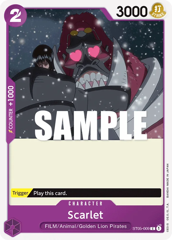 Scarlet ST05-009 – One Piece Card Game Character