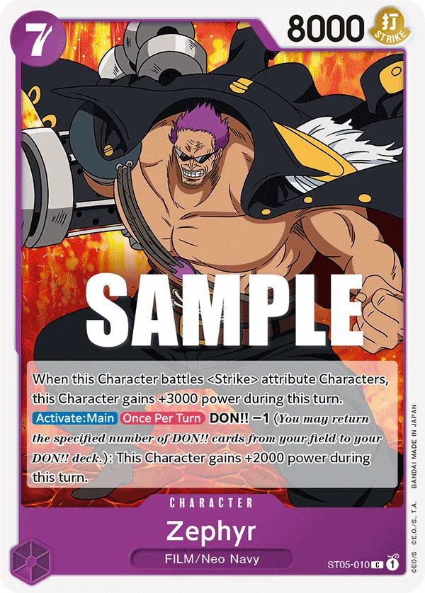 Zephyr ST05-010 – One Piece Card Game Character