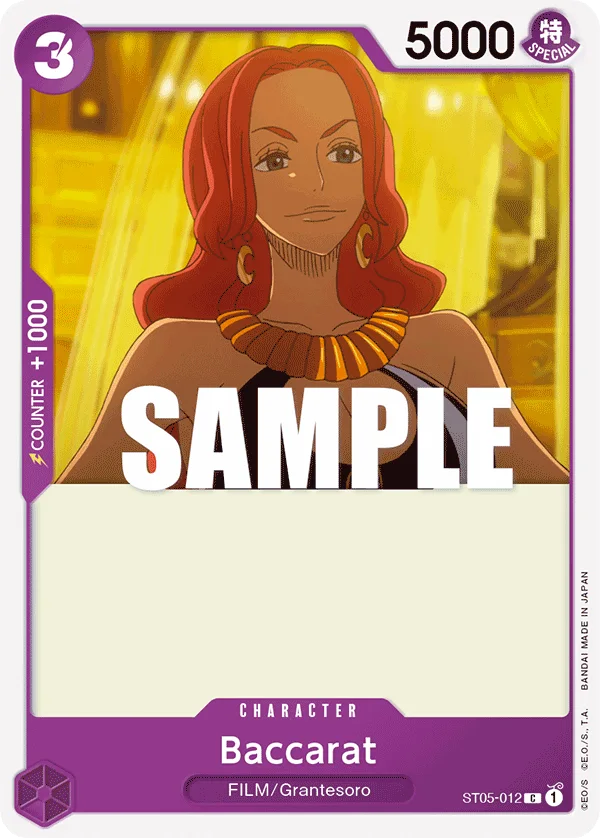 Baccarat ST05-012 – One Piece Card Game Character