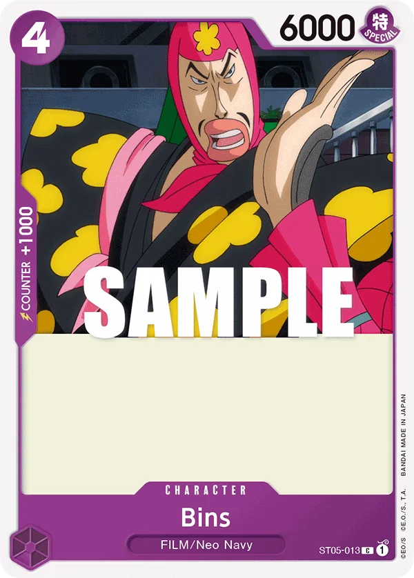 Bins ST05-013 – One Piece Card Game Character