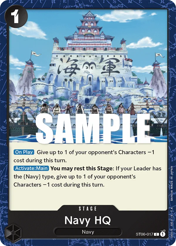 Navy HQ ST06-017 – One Piece Card Game Stage