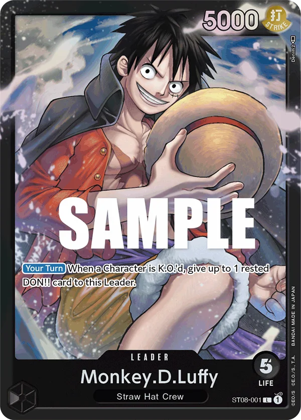 Monkey.D.Luffy ST08-001 – One Piece Card Game Leader