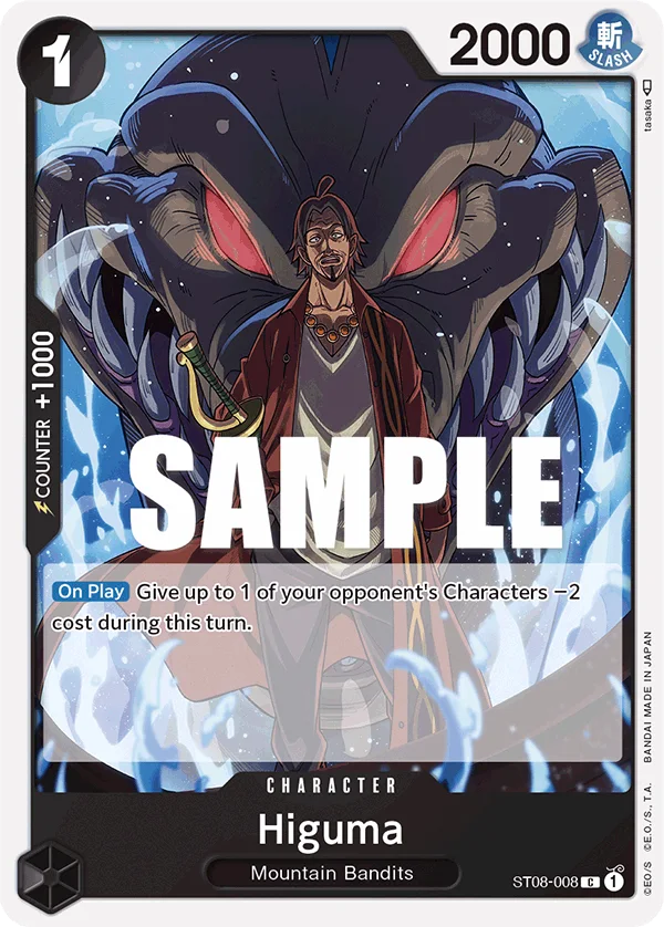 Higuma ST08-008 – One Piece Card Game Character