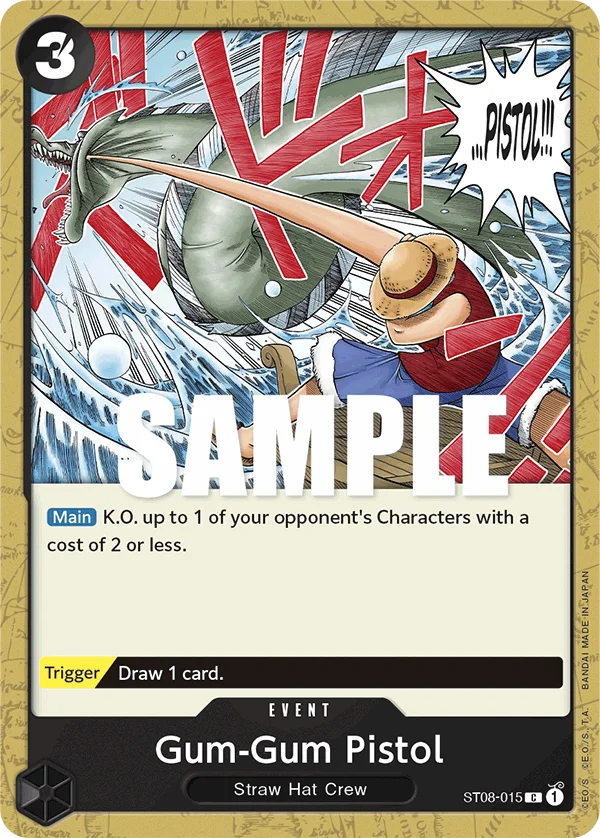 Gum-Gum Pistol ST08-015 – One Piece Card Game Event
