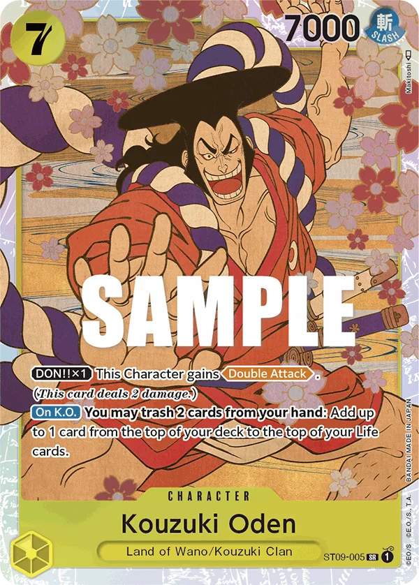 Kouzuki Oden ST09-005 – One Piece Card Game Character