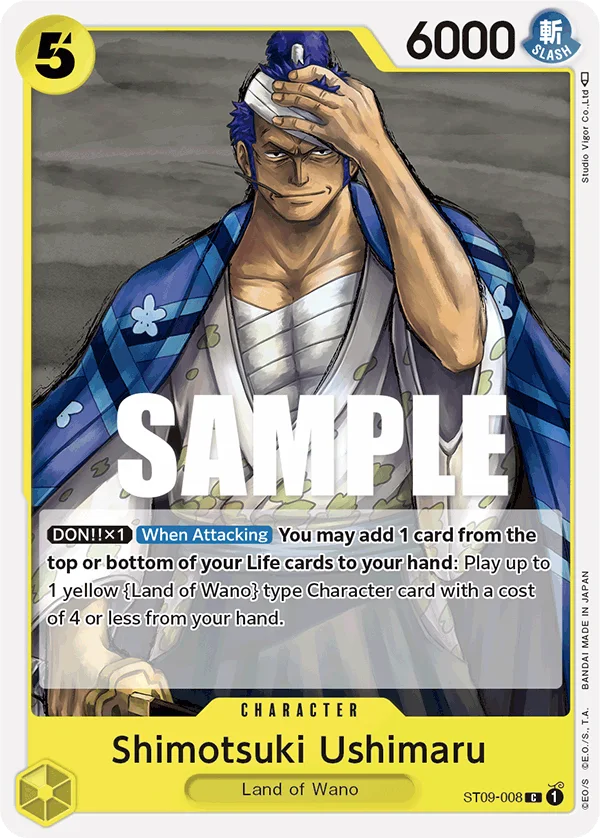 Shimotsuki Ushimaru ST09-008 – One Piece Card Game Character