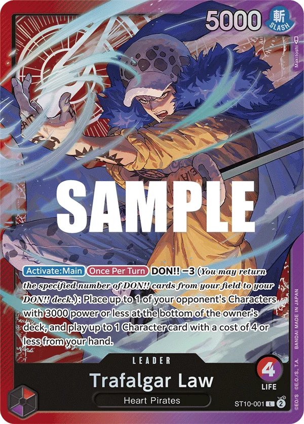 Trafalgar Law ST10-001 – One Piece Card Game Leader