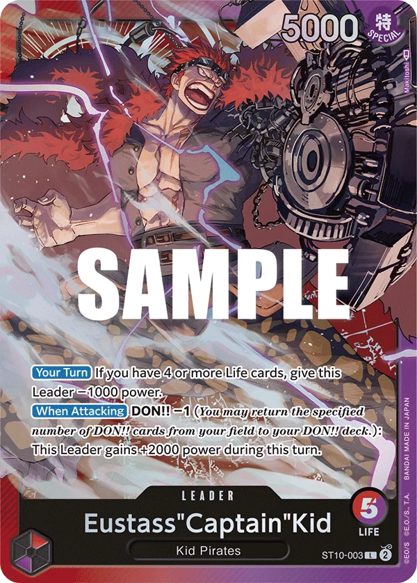 Eustass"Captain"Kid ST10-003 – One Piece Card Game Leader