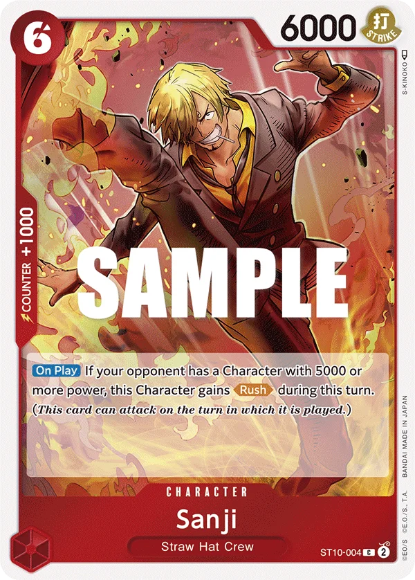 Sanji ST10-004 – One Piece Card Game Character