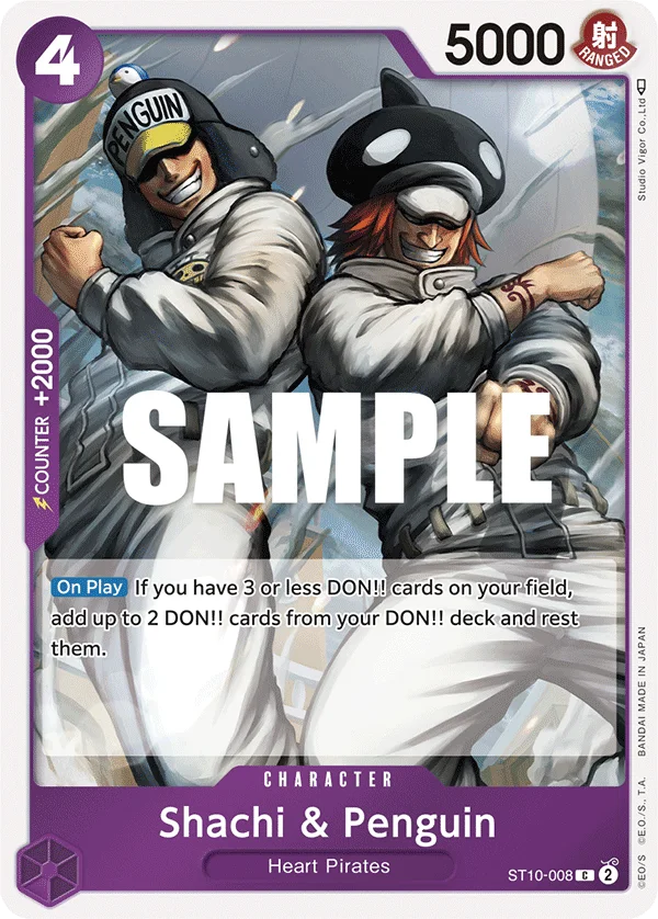 Shachi & Penguin ST10-008 – One Piece Card Game Character