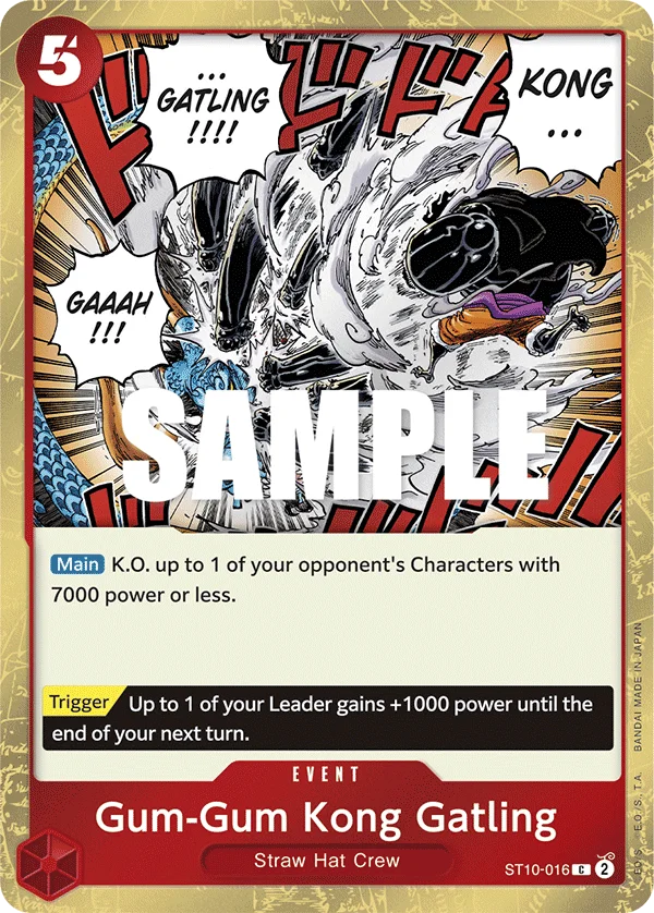 Gum-Gum Kong Gatling ST10-016 – One Piece Card Game Event