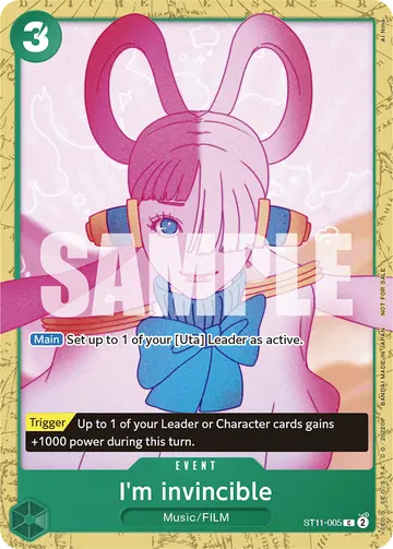 I'm invincible ST11-005 (Alternate art)