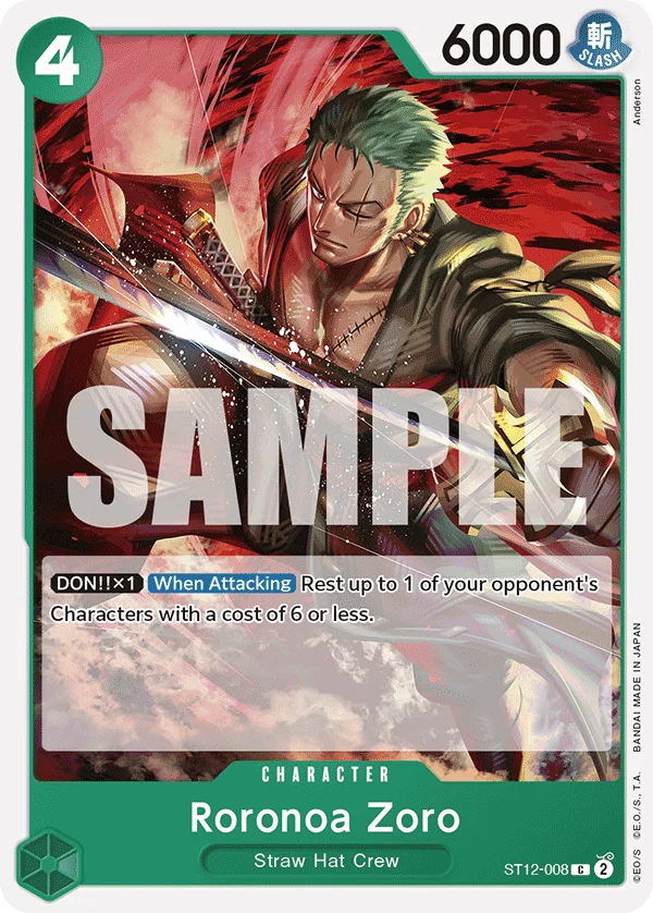 Roronoa Zoro ST12-008 – One Piece Card Game Character