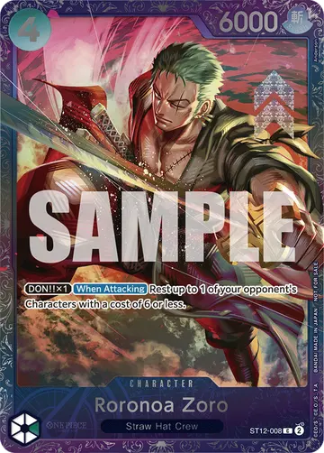 Roronoa Zoro ST12-008 (Alternate art)